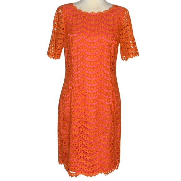 Boden Orange Lace Dress - Picture 1 of 4